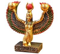 Siunwdiy Statue de Dieu égyptien Terre Sculpture Isis Dieu Sculptures Statues Sculpture Objets décoratifs Sculpture décor égyptien, Statue déesse Statue de la Beauté,6 cm * 13 cm * 15 cm