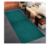 Siunwdiy Tapis Cuisine Devant evier 50x140cm, Tapis de Couloir Turquoise, Lavable Doux Polyester Tapis D'EntréE Interieur Absorbant, Tapis de Passage, Facile à Nettoyer Moderne