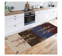 Siunwdiy Tapis de Couloir 60X120cm Antidérapant Tapis de Passage Long Tapis de Cuisine Lavable Doux Microfibre Chic Tribal Tapis de Sol(Multicolore)