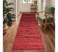 Siunwdiy Tapis de Couloir Tapis Cuisine Devant Evier Tapis Couloir Long Rouge 140x140cm Abstraction Moderne Tapis Chambre Tapis de Cuisine Antidérapant Et Lavable pour Cuisine,Couloir