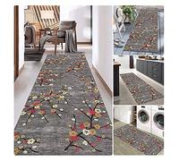 Siunwdiy Tapis De Couloir Tapis Cuisine Devant Evier Tapis Couloir Long Tapis Chambre Adulte Marron Rouge Vert Turquoise Violet Blanc Tapis De Cuisine Antidérapant Et Lavable,Beige,80x200cm