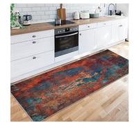 Siunwdiy Tapis de Passage Couloir Cuisine 80X140CM Abstrait Antidérapant Lavable Multicolore Polyester Tapis au Metre pour Chambre Salon, Largeur 40/50/60/70/80/90/100/120 cm