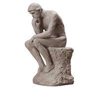 Siunwdiy Thinker Auguste Rodin Statues et Sculptures, Sulpture de grès Art Décoration Salon, Bureau - Cadeau,11 x 14 x 26 cm
