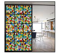 Siunwdiy Vitrail Verre Confidentialité Film De Vitre Givré Film Verre Film De Vitre Statique Sticker en Verre Non Adhésif Film Film Film Film Décoratif Salle De Bain,D,70X160cm