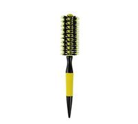 SIUSYACI Brosse à cheveux ronde en poils de sanglier pour séchage au sèche-cheveux - Brosse ronde à friser pour homme et femme (1,4 x 25 cm)