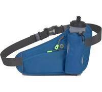 SIUSYACI Ceinture d'hydratation pour homme et femme avec sangle réglable, convient pour la randonnée, la course, la marche, le jogging, le camping (bouteille non incluse), bleu, Déménagement