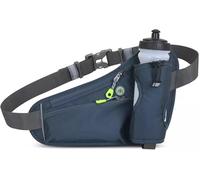 SIUSYACI Ceinture d'hydratation pour homme et femme avec sangle réglable, convient pour la randonnée, la course, la marche, le jogging, le camping (bouteille non incluse), gris foncé, Déménagement