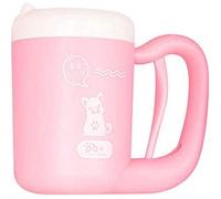 SIUSYACI Nettoyeur de pattes de chien portable pour chiens et chats avec pattes boueuses en silicone confortable (rose)