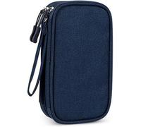 SIUSYACI Organiseur pour accessoires électroniques, sac de rangement de câbles de voyage multicouche - Convient aux batteries externes, disques durs, clés USB, écouteurs, câbles de données, design