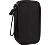 SIUSYACI Organiseur pour accessoires électroniques, sac de rangement de câbles de voyage multicouche - Convient aux batteries externes, disques durs, clés USB, écouteurs, câbles de données, design