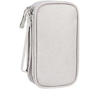 SIUSYACI Organiseur pour accessoires électroniques, sac de rangement de câbles de voyage multicouche - Convient aux batteries externes, disques durs, clés USB, écouteurs, câbles de données, design