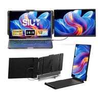 SIUT Extension d'écran portable pour ordinateur portable - 14" IPS FHD 1080p étendu double moniteur pour ordinateurs portables de 13 à 17" Type-C/HDMI/USB-A Compatible avec Windows Mac Travail de