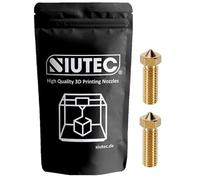 SIUTEC® Lot de 2 buses Volcano de qualité supérieure en laiton/laiton 0,2 mm pour filament de 1,75 mm | Sidewinder X1/X2, Genius/Genius Pro, Vyper, Kobra Max, Super Racer, V400, Little Monster