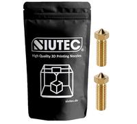 SIUTEC® Lot de 2 buses Volcano de qualité supérieure en laiton/laiton 0,3 mm pour filament de 1,75 mm | Sidewinder X1/X2, Genius/Genius Pro, Vyper, Kobra Max, Super Racer, V400, Little Monster