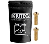 SIUTEC® Lot de 2 buses Volcano de qualité supérieure en laiton/laiton 0,4 mm pour filament de 1,75 mm | Sidewinder X1/X2, Genius/Genius Pro, Vyper, Kobra Max, Super Racer, V400, Little Monster