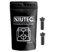 SIUTEC® Premium Volcano Buse 0,4 mm en acier trempé - Lot de 2 pour filament 1,75 mm | Compatible avec Sidewinder X1/X2, Genius Pro, Vyper, Kobra Max, Super Racer, V400, Little Monster