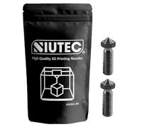 SIUTEC® Premium Volcano Buse 0,5 mm en acier trempé - Lot de 2 pour filament 1,75 mm | Compatible avec Sidewinder X1/X2, Genius Pro, Vyper, Kobra Max, Super Racer, V400, Little Monster