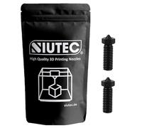 SIUTEC® Premium Volcano Buse 0,6 mm en acier trempé - Lot de 2 pour filament 1,75 mm | Compatible avec Sidewinder X1/X2, Genius Pro, Vyper, Kobra Max, Super Racer, V400, Little Monster