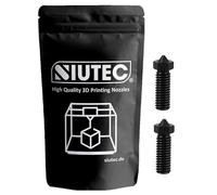 SIUTEC® Premium Volcano Buse 1,0 mm en acier trempé - Lot de 2 pour filament 1,75 mm | Compatible avec Sidewinder X1/X2, Genius Pro, Vyper, Kobra Max, Super Racer, V400, Little Monster
