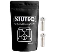 SIUTEC® Volcano Lot de 2 buses/buses en acier inoxydable Volcano 0,2 mm - Parfait pour les impressions 3D exigeantes, pour Hotends/Artillery Sidewinder - Filament de 1,75 mm