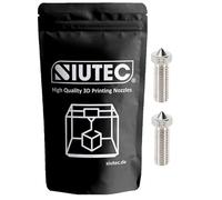 SIUTEC® Volcano Lot de 2 buses/buses en acier inoxydable Volcano 1,2 mm - Parfait pour les impressions 3D exigeantes, pour Hotends/Artillery Sidewinder - Filament de 1,75 mm