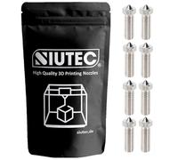 SIUTEC® Volcano Lot de 8 buses en acier inoxydable 0,2-1,2 mm pour Volcano Hotends, Sidewinder X1/X2, Genius Pro, Vyper, Kobra Max, Super Racer, V400-1,75 mm Filament