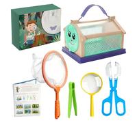 Siuwddee Coffret D'Exploration en Plein Air | Jouets D'Exploration en Exterieur - Kit De Capture De avec Filet Collecteur, Pince Et Loupe,pour Jardins, Parcs et