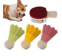 Siuwddee Jouet À Friandises pour Chien,avec Clochette Interactive Forme Badminton pour Mâchonnement | Distributeur Croquettes pour Chien,pour Entraînement Cubes Fromage Bâtonnets Viande