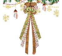 Siuwddee Nœud de Sommet pour Arbre de Noël - Décorations De Fêtes - Cime de Sapin de Noël - pour Décoration De La Maison du Salon De L'Entrée des Fêtes du Manteau Mur