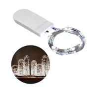 Siuwddee Petite Guirlande Lumineuse LED Étanche 1 M Fil d'Argent avec Lucioles pour Fêtes de Noël, Mariage et Fête
