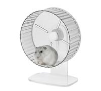 Siuwddee Roues d'exercice silencieuses pour Hamster,Roue silencieuse pour Hamster | Exercice de Course à Pied Silencieux pour Petits Animaux | Roue d'exercice silencieuse en Acrylique avec Support