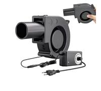 Siuwddee Ventilateur Soufflant - Ventilateur Réglable 12V avec Variateur de Vitesse,Soufflante à Air pour Grill,pour Poêle à Bois, Grill, Barbecue, Camping, Cuisine Extérieure,