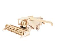 Siva Toys- Jouets Sivaconstruction Moissonneuse en Bois, Siva Toys851/5, Multicolore