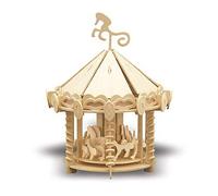 Siva Toys Siva Toys870/2 Construction En Bois Carrousel Moulé Sous Pression Modèle-Générique