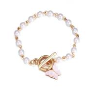 SiVaji Bracelets Bracelet Bijoux Femme Homme Papillon Perle Pendentif Bracelet Dames Fille Bracelet Amitié Mariage