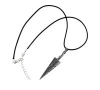SiVaji Collier Pendentif Argent Bijoux Hommes Femmes Necklace Collier Pendentif Pure Nail Knight Hollow Populaire Anime Collier Corde Géométrie Tendance Bijoux Collier Collier