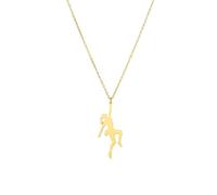 SiVaji Collier Pendentif Argent Bijoux Hommes Femmes Necklacesimple Rétro Party Escalade Fitness Collier en Plein Air Montagne Escalade Golden Girls