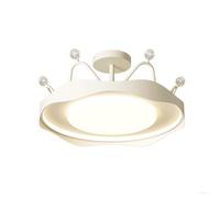 SIVAJI Plafonniers Modernes Et Luxueux Panneau Lumineux De Style Européen Pour La Maison 3 Luminaires De Plafond Minimalistes À Intensité Variable Abat-jour Blanc Encastré Pour Cuisine,