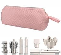 SivaLife Shark Étui de transport pour sèche-cheveux Dyson Airwrap/sèche-cheveux, étui de voyage pour sèche-cheveux Shark et accessoires requins, fer à friser plat, sac de voyage (couette rose)