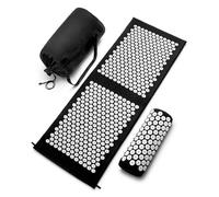 Sivan Health and Fitness Ensemble tapis d'acupression et oreiller, tapis de mise à la terre pour le stress, les douleurs au dos et au cou, tapis de massage des points d'acupuncture pour la relaxation