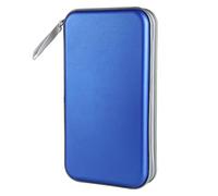 Siveit Classeur de rangement pour CD/DVD Capacité 80 mm Bleu