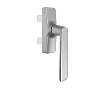Sivenci - Poignée pratique | Crémone série européenne | Poignée ouverture intérieure 2 pales | Finition moderne | Couleur blanche | Droite (argent, droite)