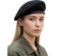 Sivi Béret parisien iconique - Casquette style militaire, mode inspirée du Che Guevara, béret français en laine pour homme et femme