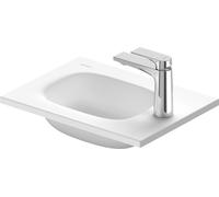 Sivida lavabo pour meuble Duravit, 1 trou pour robinetterie à droite, sans trop-plein, 410x330mm, blanc satiné, 2650053200