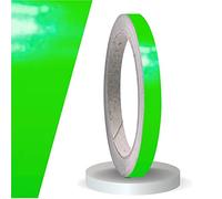 siviwonder Bande adhésive en cast-PVC autocollant vert fluo 9 mm x 10 m pour décoration de voiture, bande d'avertissement, pour fond de jante, bateau, véhicule