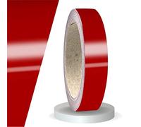 Siviwonder Bande décorative rouge carmin 20 mm x 10 m - Film adhésif en vinyle autocollant pour voiture, moto, vélo, bateau, caravane, modélisme, bande latérale, bord de jante marquage de contour