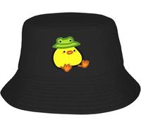 SIVMZFYQEL Canard Jaune Classique en Grenouille était bob Chapeau Streetwear pêcheur Casquettes Chapeaux de Protection Solaire de randonnée Portable pour uni.