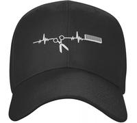 SIVMZFYQEL Casquettes de Baseball Classiques Coiffure personnalisée Hearbeat Barber Casquette de Baseball en Plein air Femmes Homme Réglable Coiffeur Papa Chapeau Printemps Snapback Caps Cadea