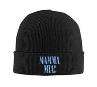 SIVMZFYQEL Chapeau épais Chaud en Hiver，Mamma Mia - Disque Chapeaux tricotés Tuques Chauds d’Hiver Casquette Unisexe Bonnets en Tricot Bonnet Bonnet de Mode Bonnet, Bonnet de Mode