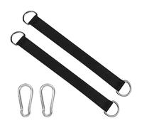 Sivono Lot de 2 crochets de fixation pour hamac, sac de frappe, sangle de suspension en nylon avec 2 mousquetons robustes et anneaux en D pour balançoire, hamacs
